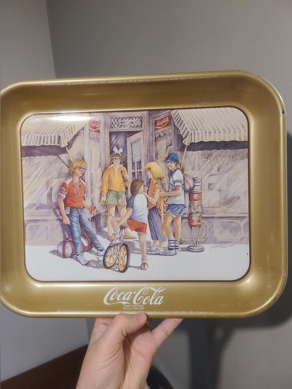 1984 Coca Cola Tray